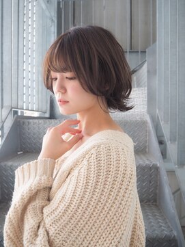 リアイス(Re:ICE) ミニウルフ/くすみブルー/流れるレイヤー/インナーハイライト