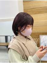 ジゼル(gisele)&nbsp;(飯塚)bob  cut × red  brown