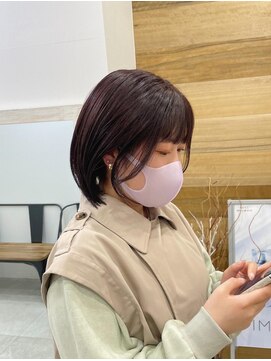 ジゼル(gisele) (飯塚)bob cut × red brown