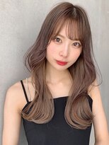 トルネード(TORNADO) 韓国ヨシンモリヘア×インナーカラーベージュ S0829