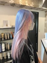 ペレ 渋谷(PELE)&nbsp;K145_ペールブルー×ホワイトピンク