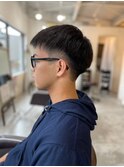 【soy-kufu】MEN'S HAIRアッシュブラック束感ショートヘア