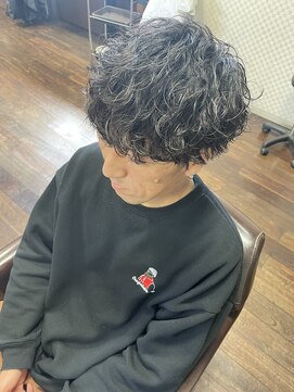 髪結 花鳥風月 メンズ波巻きパーマ