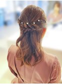 ヘアセット◇編み込みハーフアップstyle◇