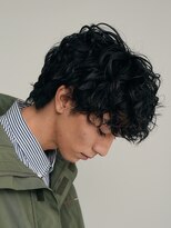 フィフス 渋谷(fifth)&nbsp;サーフカール大人プードルパーマメンズミディアムパーマ波巻き