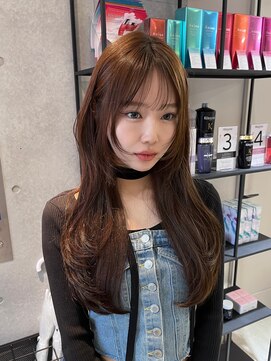 サンド 池袋 2nd(sand) 韓国風ヘア/姫カット/ベージュカラー/レイヤーカット