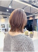 ☆くびれミディアムシースルーバング大人顔周りカット