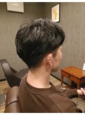 メンズツーブロックニュアンスパーマ