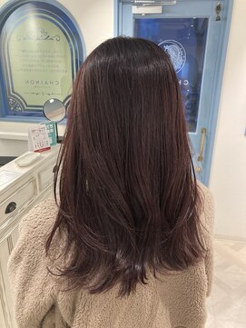 シェノン 赤羽店(CHAINON) 顔まわりザックリレイヤーで動きを出し春暖色カラーにイメチェン