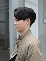 癖毛活かしショート/メンズショート/パーマ/センターパート
