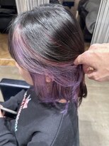 ケーオーエスビューティー(K O S beauty) インナーカラー紫＆赤