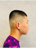 メンズ王道スキンフェード刈り上げワイルド