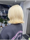 福井　大和田　ハイトーン　抜きっぱなしブロンドヘア　ブリーチ
