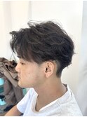 毛流れニュアンスパーマ