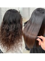 ウィールールピヴォクロス(WE RULE pivot cross)&nbsp;#髪質改善#縮毛矯正#美髪矯正 before/after パーマ戻し