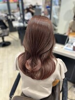 ユーフォリア 銀座本店(Euphoria)&nbsp;Mako ピンクベージュ ブリーチなし 透明感カラー モテ髪