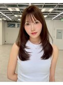 ★ワンカールモテ髪前髪小顔カットサイドバング艶感