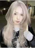 黒髪カタログ/クラゲヘアー/オリーブグレー/銀座駅