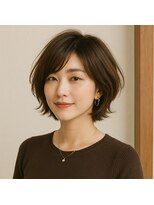 スープレックス ヘアーデザイン(SOUPREX HAIR DESIGN) 柔らかシルエットレイヤーショートボブ 20代 30代 40代 50代