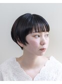 マッシュショート#ワイドバング#ブリーチなしカラー#浜松#浜北
