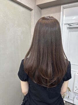 ファビ 渋谷(Fab) くびれヘア/暗めカラー/アプリコットオレンジ/縮毛矯正