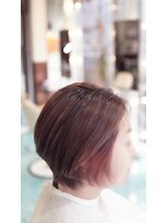 ネス(NESS) 淡いレッドなイヤリングカラーショート134