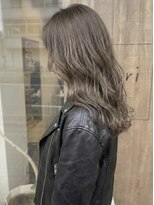 ニコリヘアワークス(nicori hair works)&nbsp;ロング×シフォンベージュ×ニュアンスカラー2