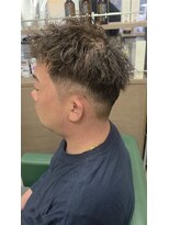アンサ 阪急桂店(ANSA)&nbsp;ツイストスパイラルパーマ/ルーズショート/ミルクティーブロンド