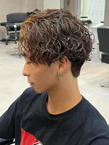 エルマーク メンズパーマ 吉祥寺(L-MARK)&nbsp;シャドウパーマ/波巻きパーマ/メンズ/センターパート/眉毛