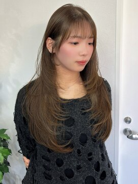 ソア 京都三条河原町(SOA) 透け感くすみグレージュ 韓国風レイヤー 20代 30代