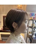 大人ショート/ショートヘア/ショートカット/白髪ぼかし