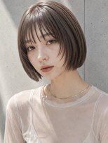 ヴェイン 渋谷(vain)&nbsp;ナチュラルグレージュ ミニボブ レイヤー シースルーバング