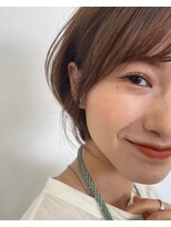 グレースバイハピネス(grace by happiness) 顔周りカット×ショートボブ×天使の艶カラー3ミルクブラウン