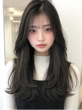 ロッソ 大橋店(Rosso) 暗髪のふんわり外ハネレイヤー【大橋】