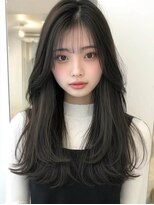 ロッソ 大橋店(Rosso) 暗髪のふんわり外ハネレイヤー【大橋】