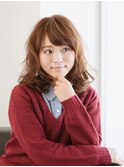 無造作な抜け感のゆれるミディアム♪