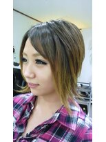 ヘアースペーストワ(Hair Space 108)&nbsp;前下がりレイヤーグラボブ☆