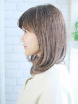 ヘアメイク ナル(hair make nalu) 毛先のワンカールミディアムヘアー