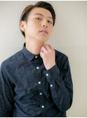 ちょっぴりモードに…七三オールバッククラウドマッシュH