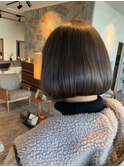 ボブ×グレージュ