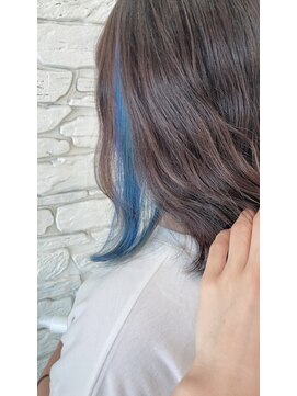 ヘアー ルセロ アット プリム(hair lucero @ prim) インナーブルーカラー