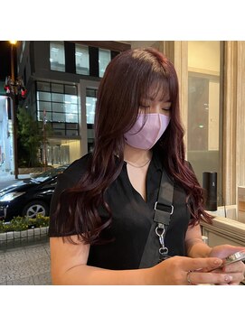 ボアップ 京橋店(boappu) #ピンクカラー　#エクステ　#つけたままカラー