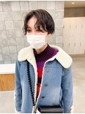 ニュアンスパーマ　ショート　ハンサムショート