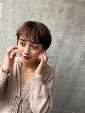 ラミ(L'ami) 【矢後あやこ】大人かわいいショートマッシュ/耳かけショート