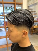 ピークスヘア(peaks hair) メンズカット メンズショート スキンフェード ハイライト