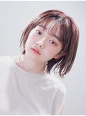【UNIX港北店】シンプルぷつっとボブ#シースルーバング
