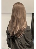 ミルクティー グレージュ ブリーチ ダブルカラー 原宿表参道