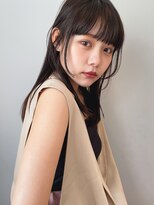 ユイル(Uil)&nbsp;小顔前髪顔周りレイヤー×グレージュカラー デザインカラー