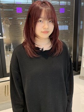 キーン 吉祥寺店(keen) 《keen×MURAKAMI》レイヤーカット×チェリーレッド