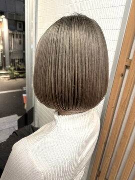 ヘアカロン 熊本本店(Hair CALON) ミルクティーグレージュハイトーン韓国